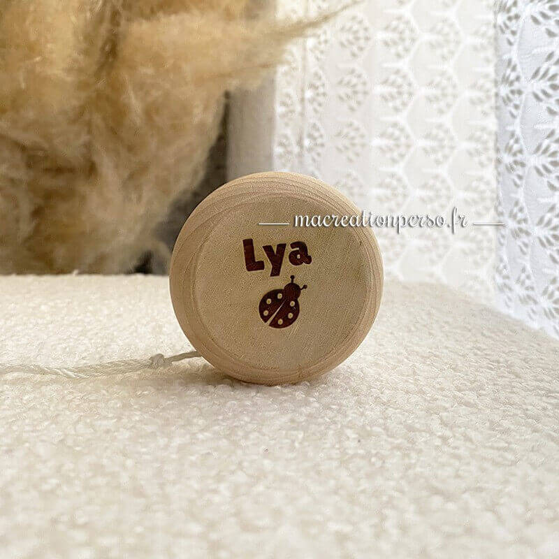 Yoyo bois personnalisé coccinelle Lya